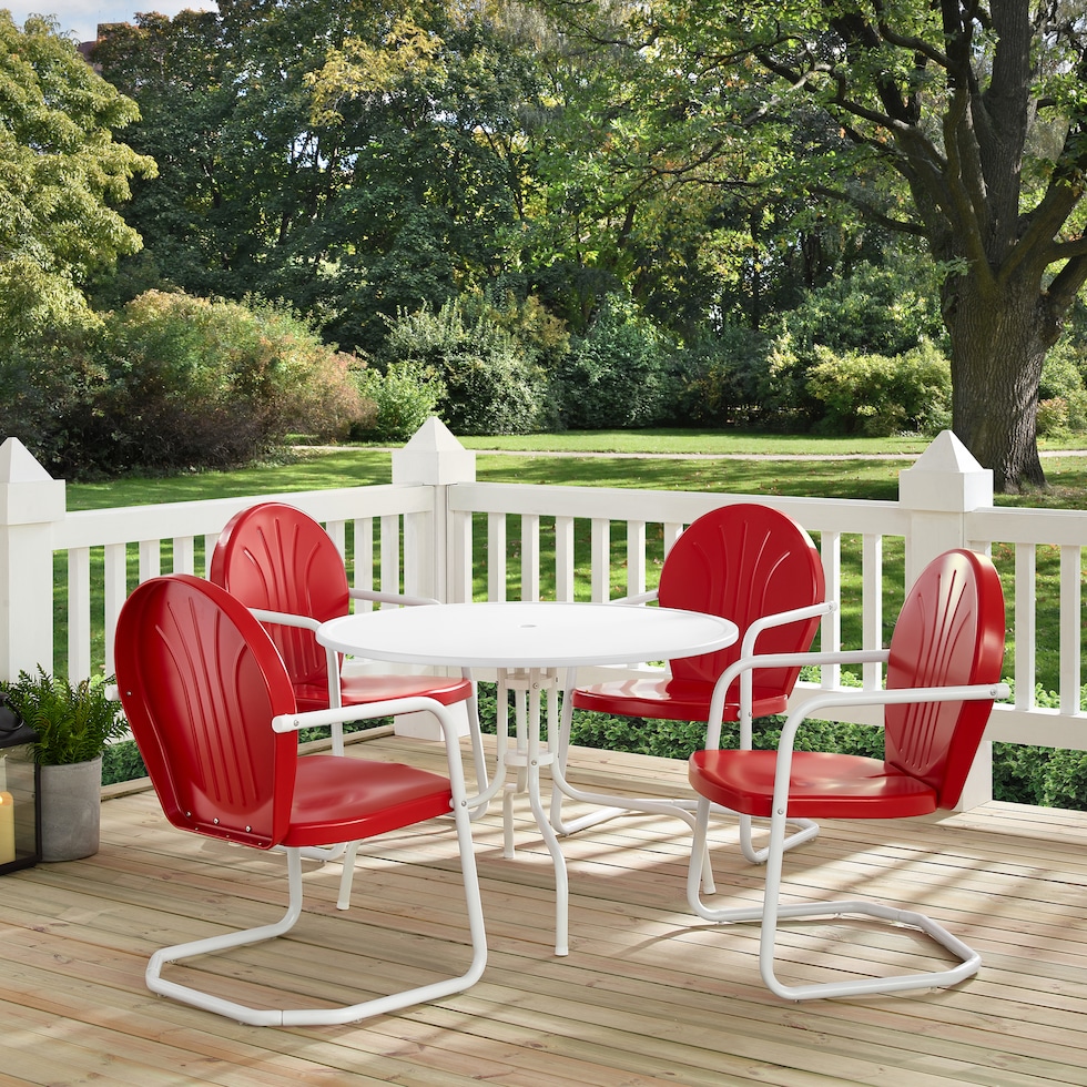 kona red outdoor dinette   