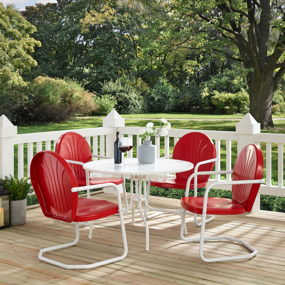 kona red outdoor dinette   