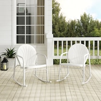 kona white outdoor chair set   