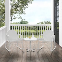 kona white outdoor chair set   