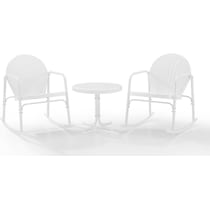 kona white outdoor chair set   