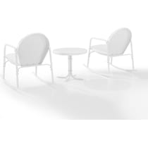 kona white outdoor chair set   