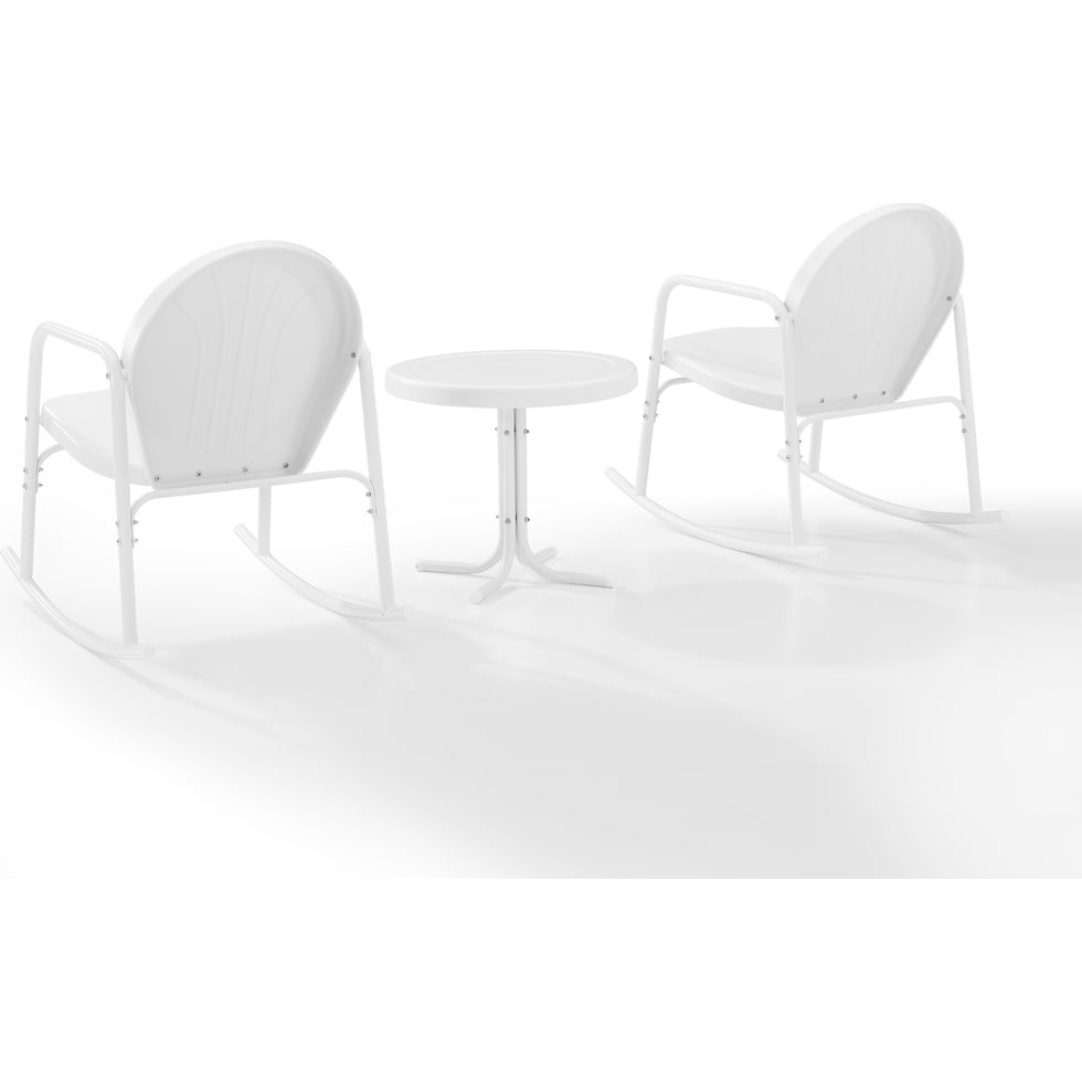 kona white outdoor chair set   