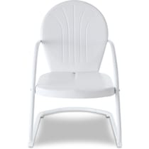 kona white outdoor chair   