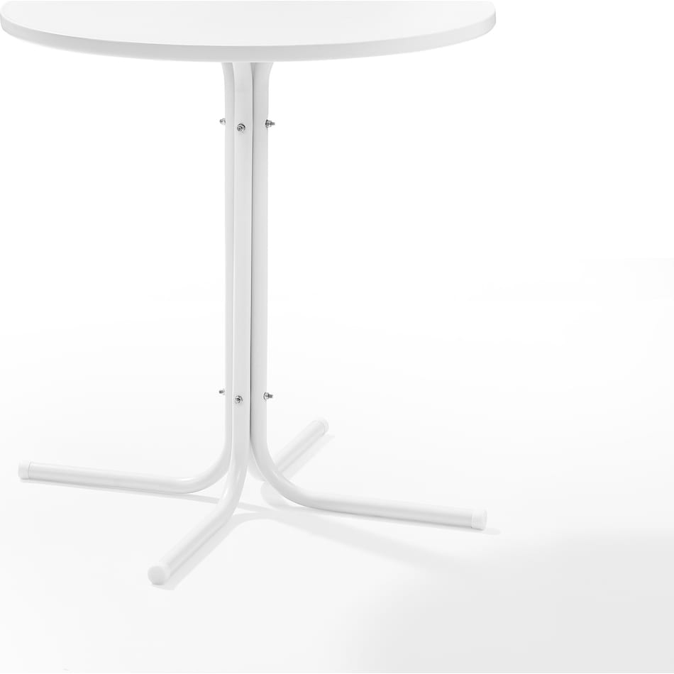 kona white outdoor dining table   