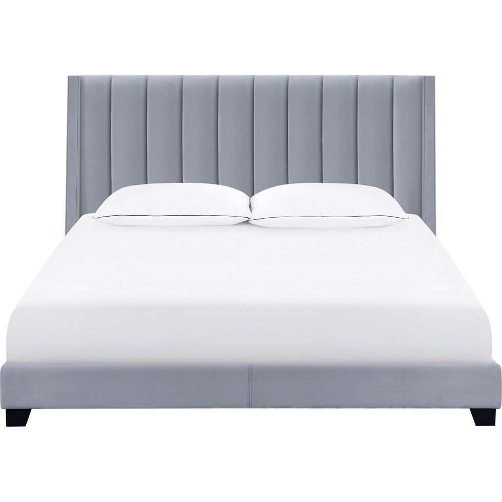 korey gray king bed   