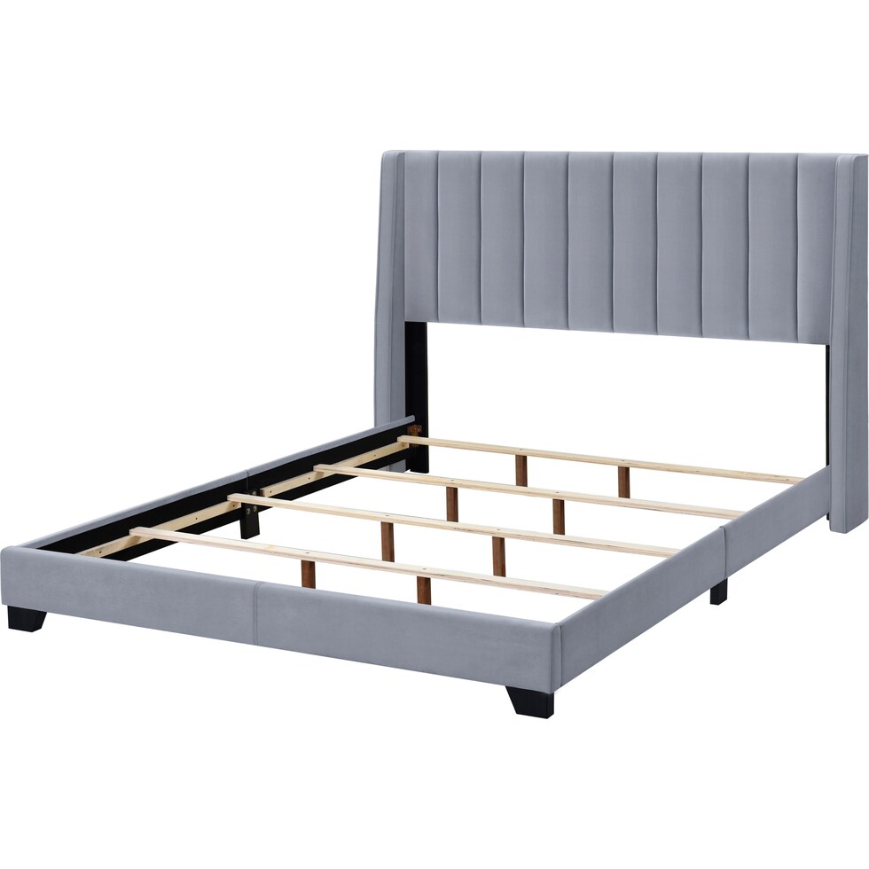 korey gray king bed   