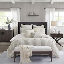 korey white king bedding set   