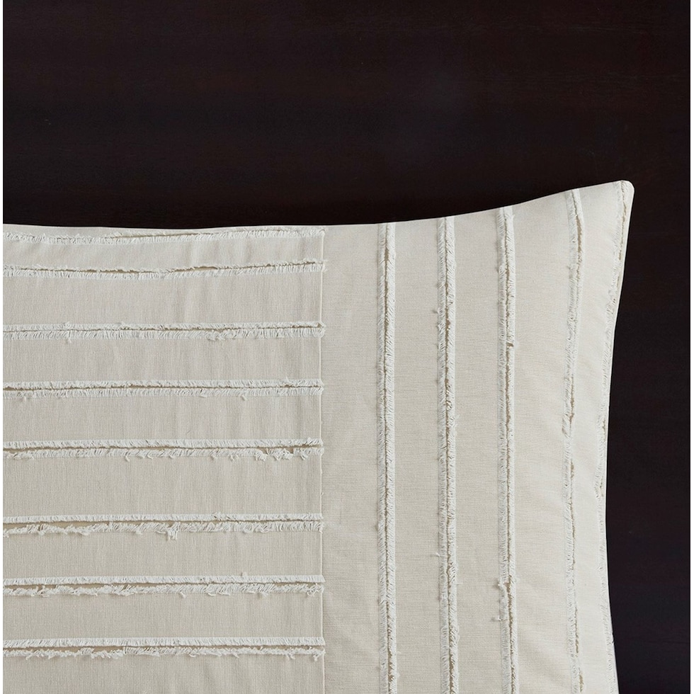 korey white king bedding set   