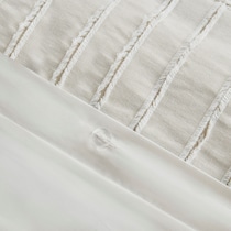 korey white king bedding set   