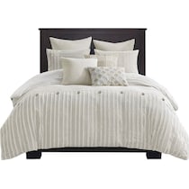 korey white king bedding set   