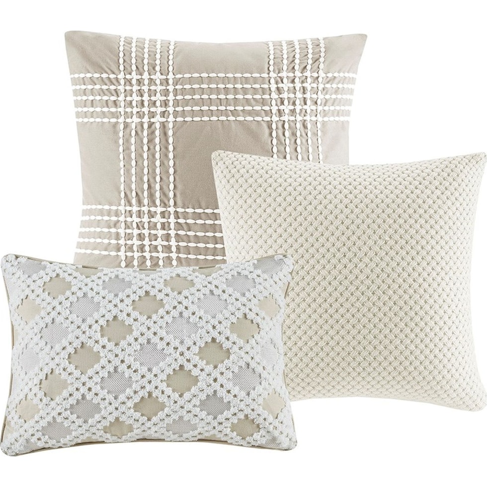 korey white king bedding set   