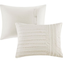 korey white king bedding set   
