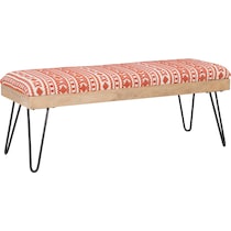 kourtney orange bench   