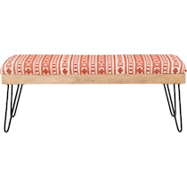 kourtney orange bench   