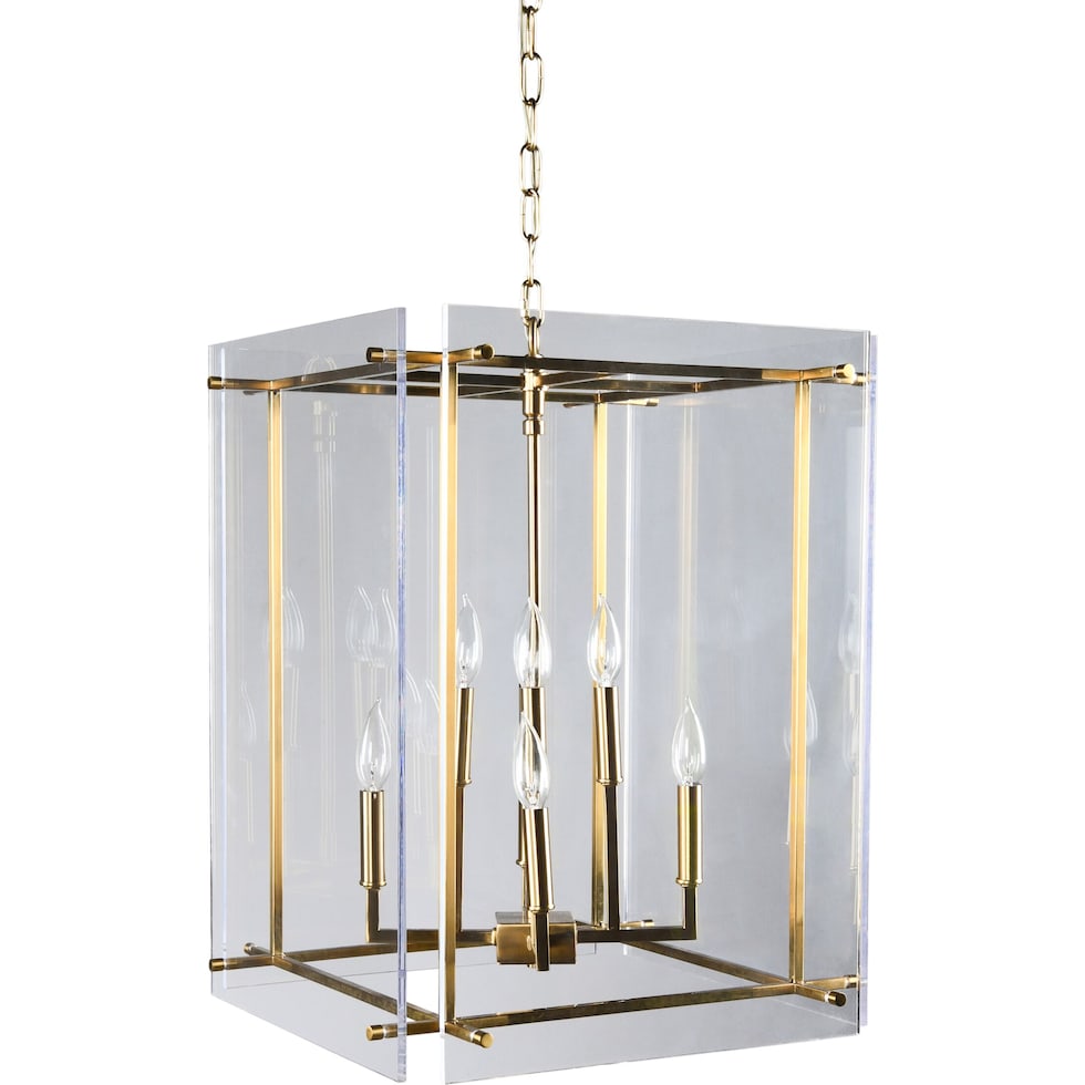 krista gold chandelier   