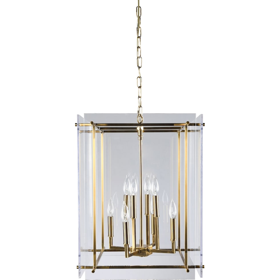 krista gold chandelier   