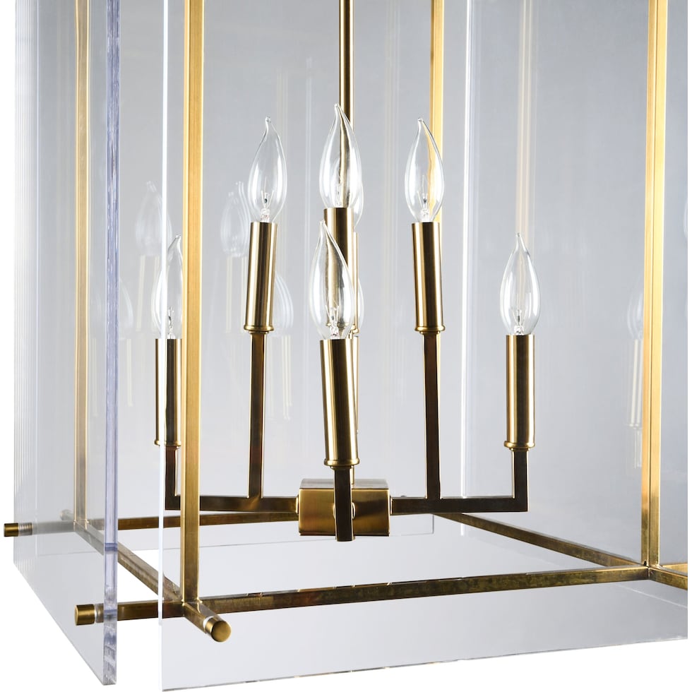 krista gold chandelier   