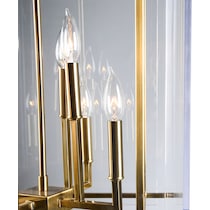 krista gold chandelier   