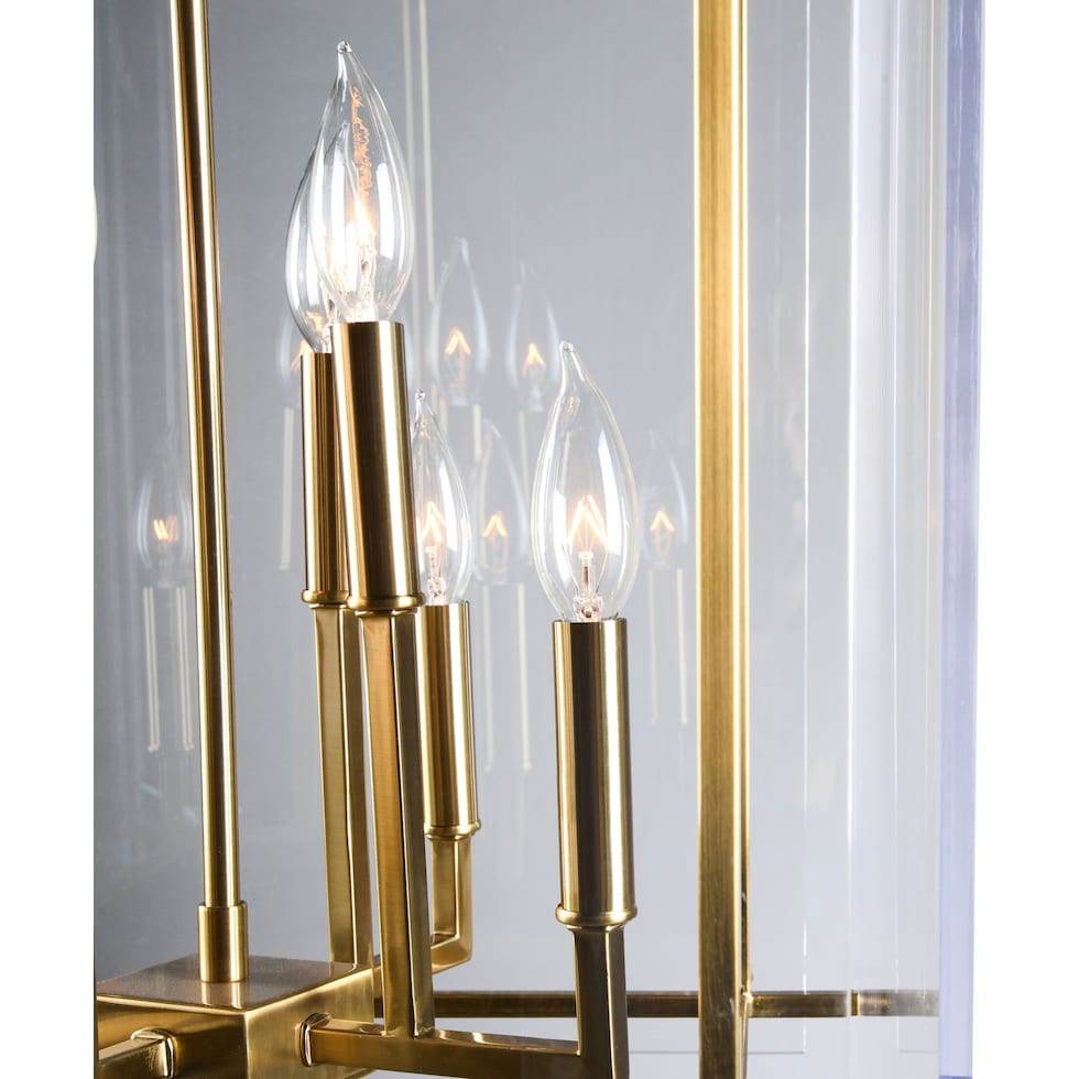 krista gold chandelier   