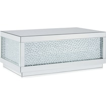 krystal silver coffee table   