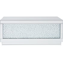 krystal silver coffee table   