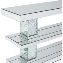 krystal silver sofa table   