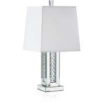 krystal silver table lamp   