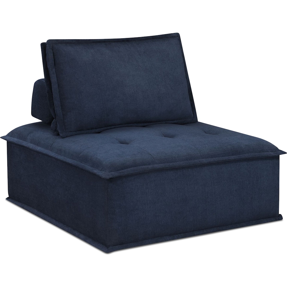 kubo blue accent chair   