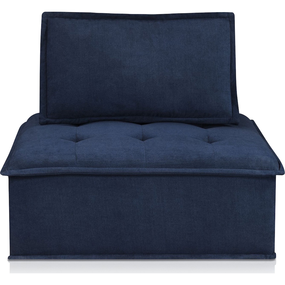 kubo blue accent chair   