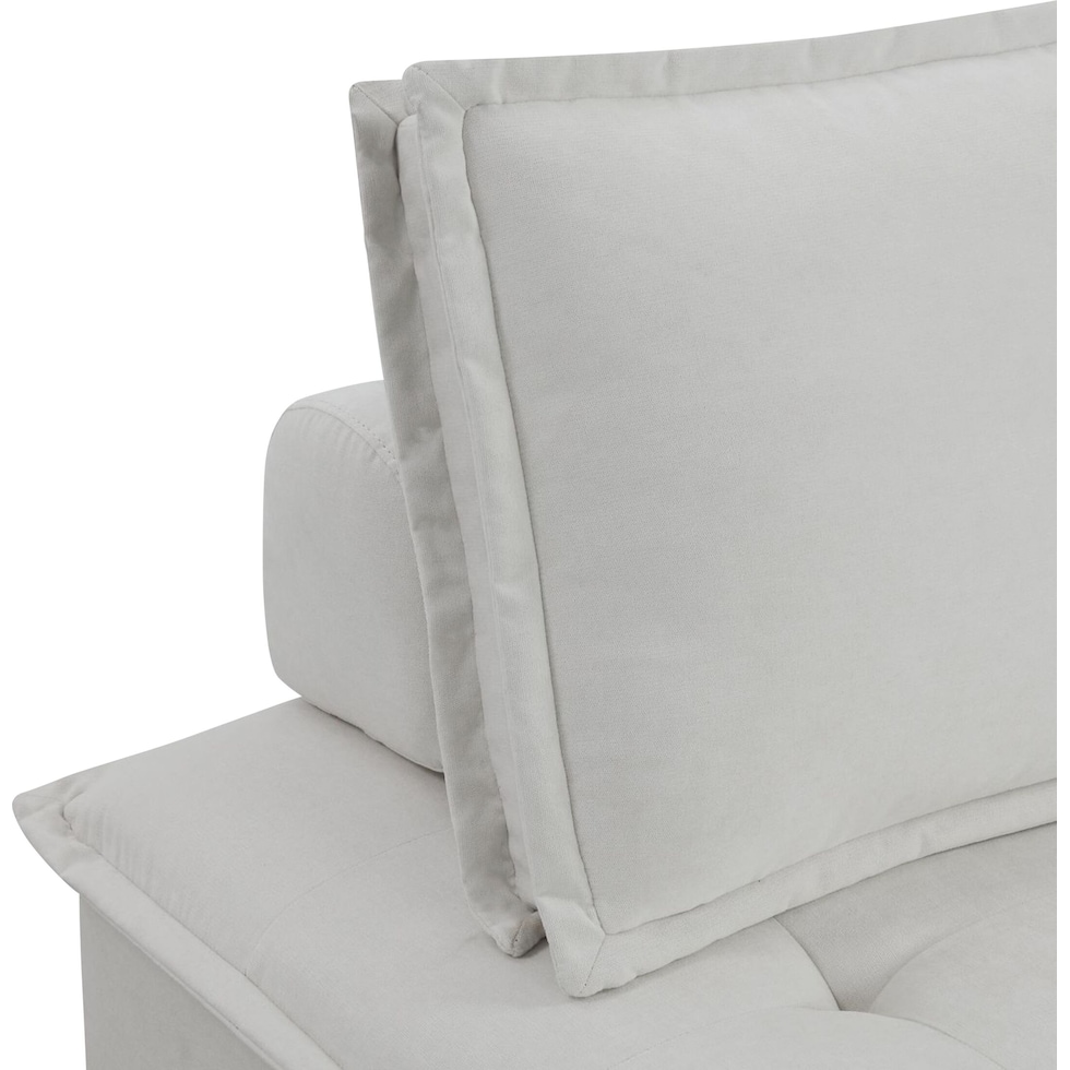 kubo white accent chair   