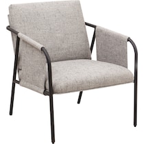 kubrick gray accent chair   