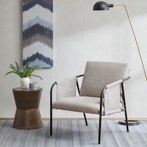 kubrick gray accent chair   