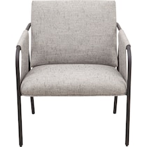 kubrick gray accent chair   