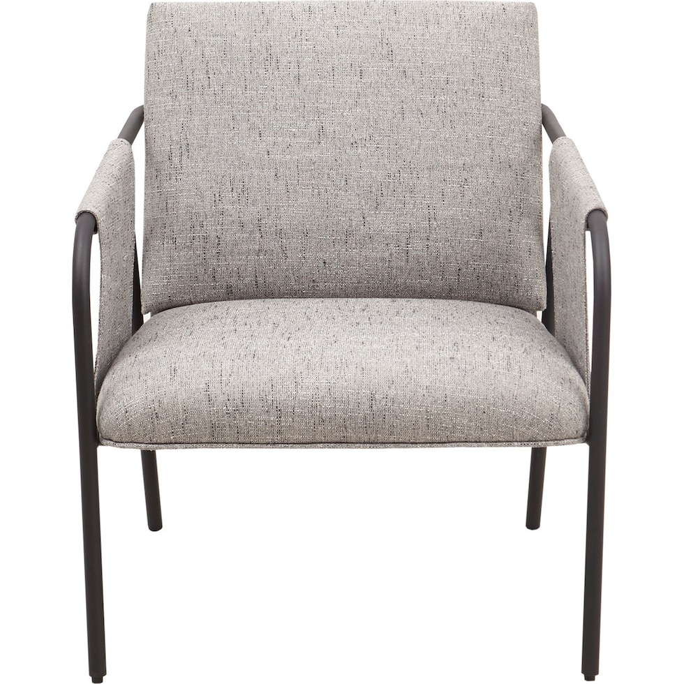 kubrick gray accent chair   