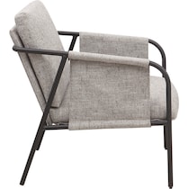 kubrick gray accent chair   