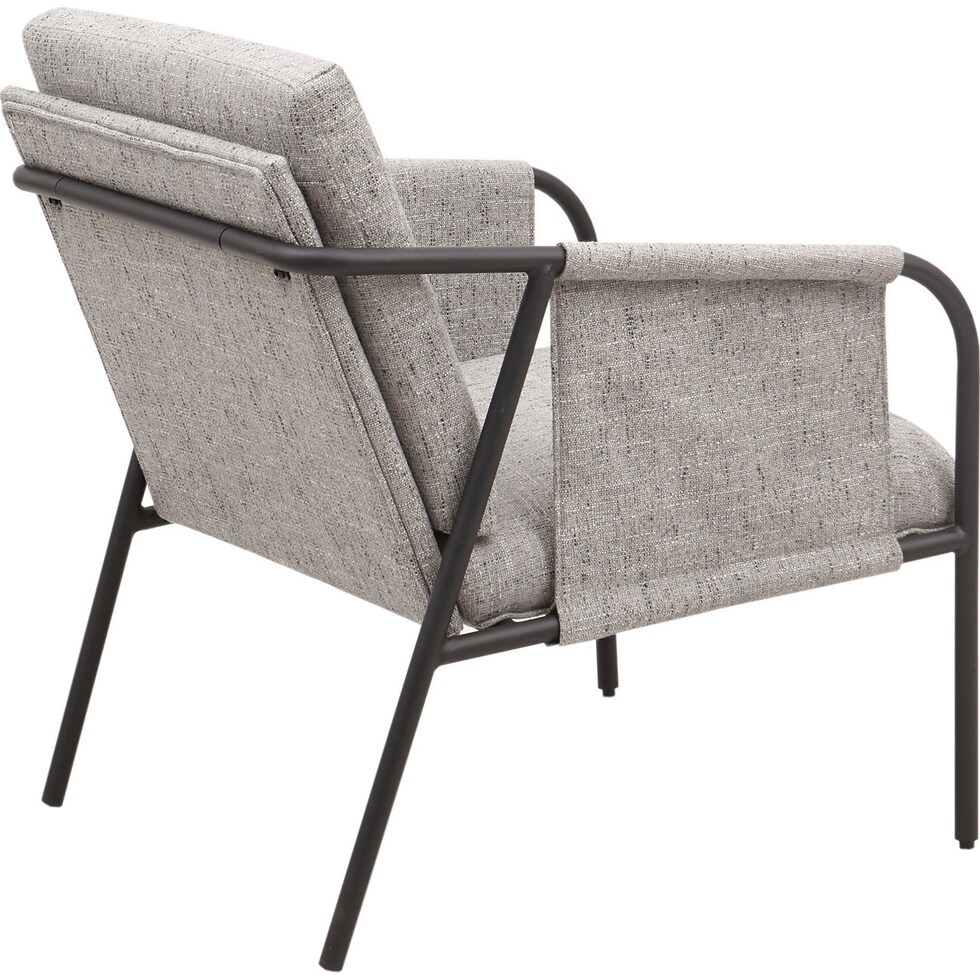 kubrick gray accent chair   