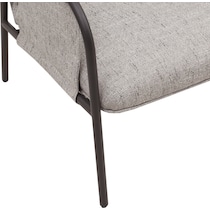 kubrick gray accent chair   