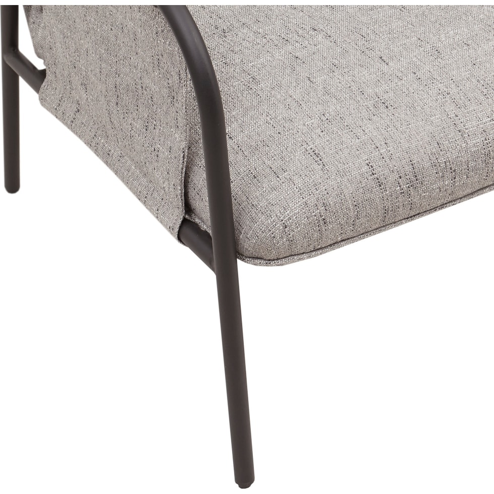 kubrick gray accent chair   