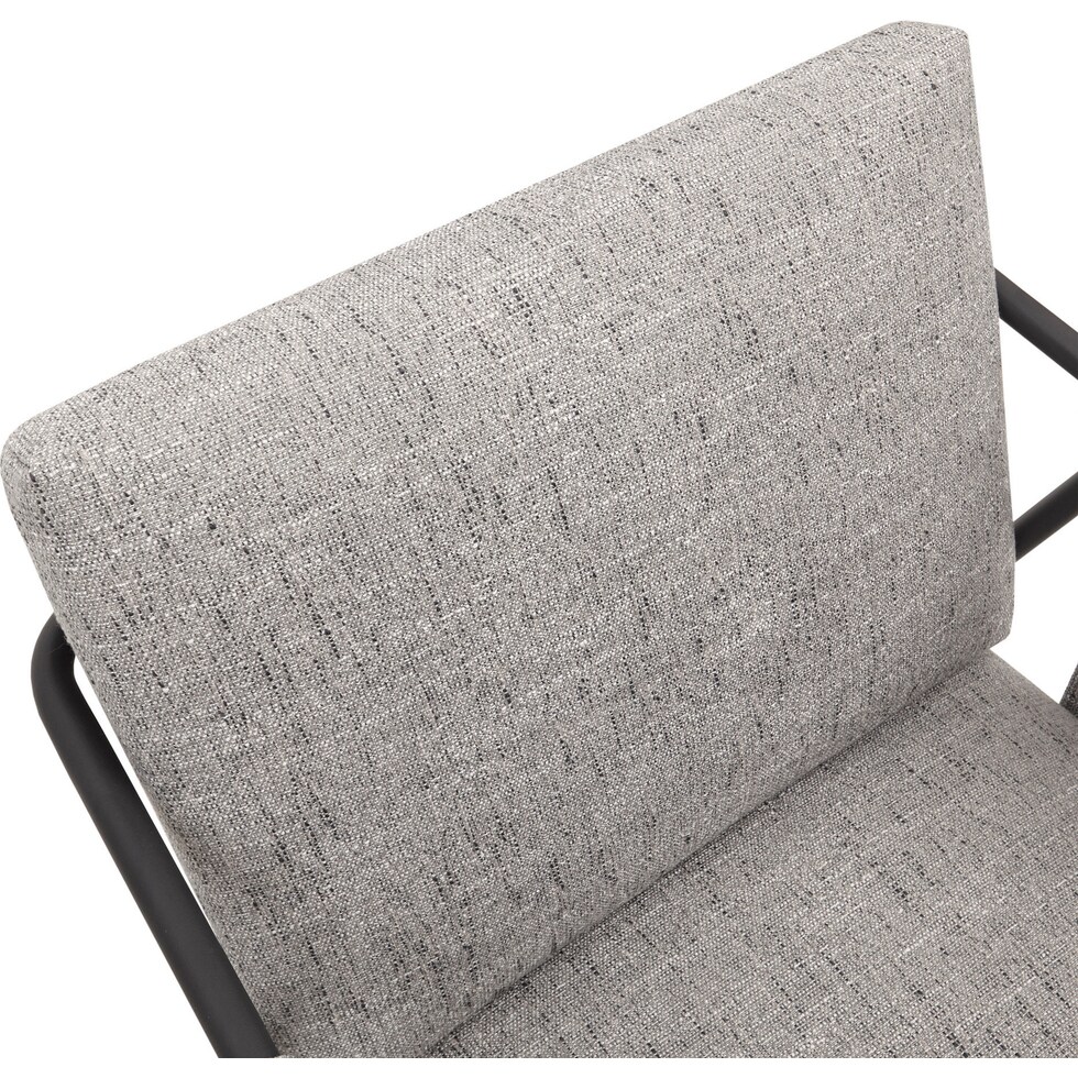 kubrick gray accent chair   