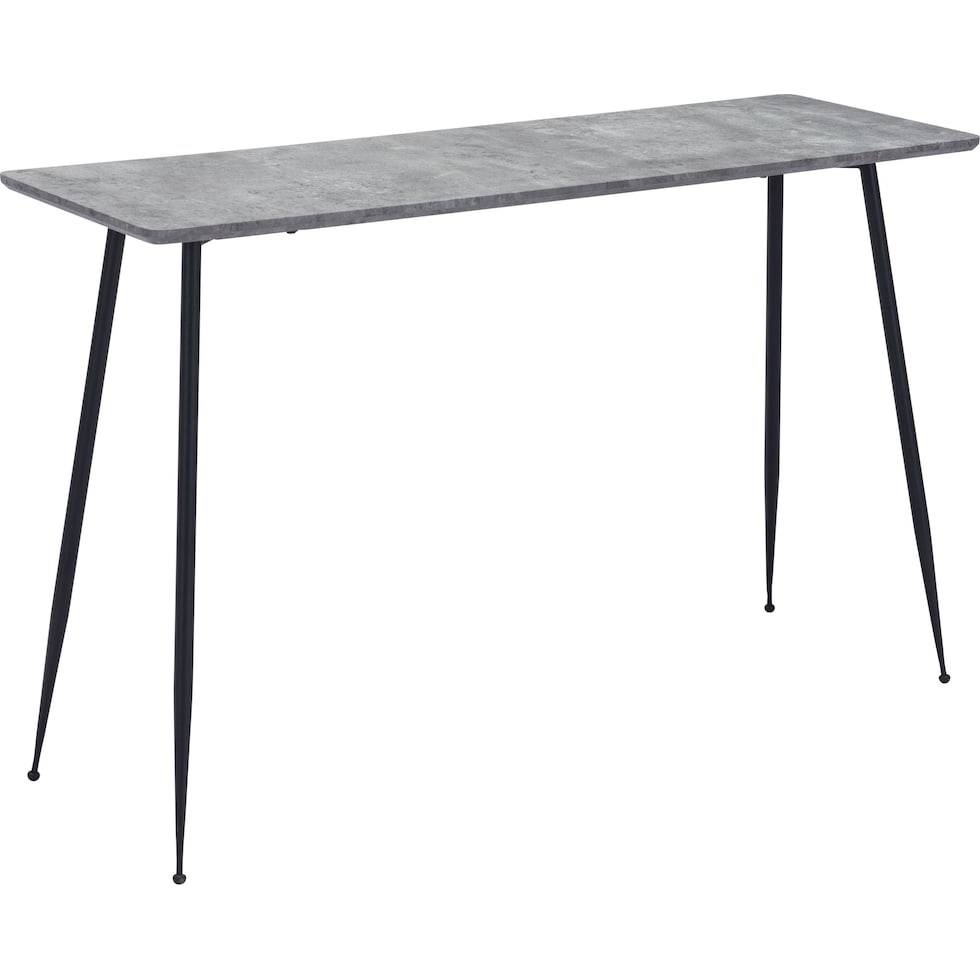 kurst gray black console table   