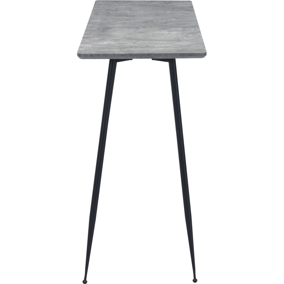 kurst gray black console table   