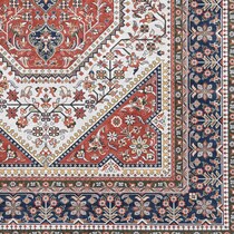 kuzco red area rug  x    