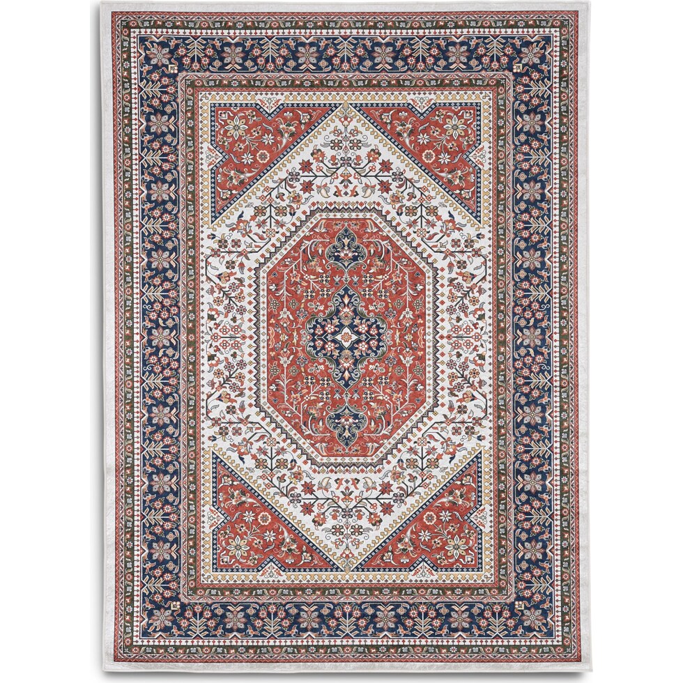 kuzco red area rug  x    