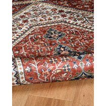 kuzco red area rug  x    