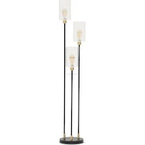 kylee black floor lamp   