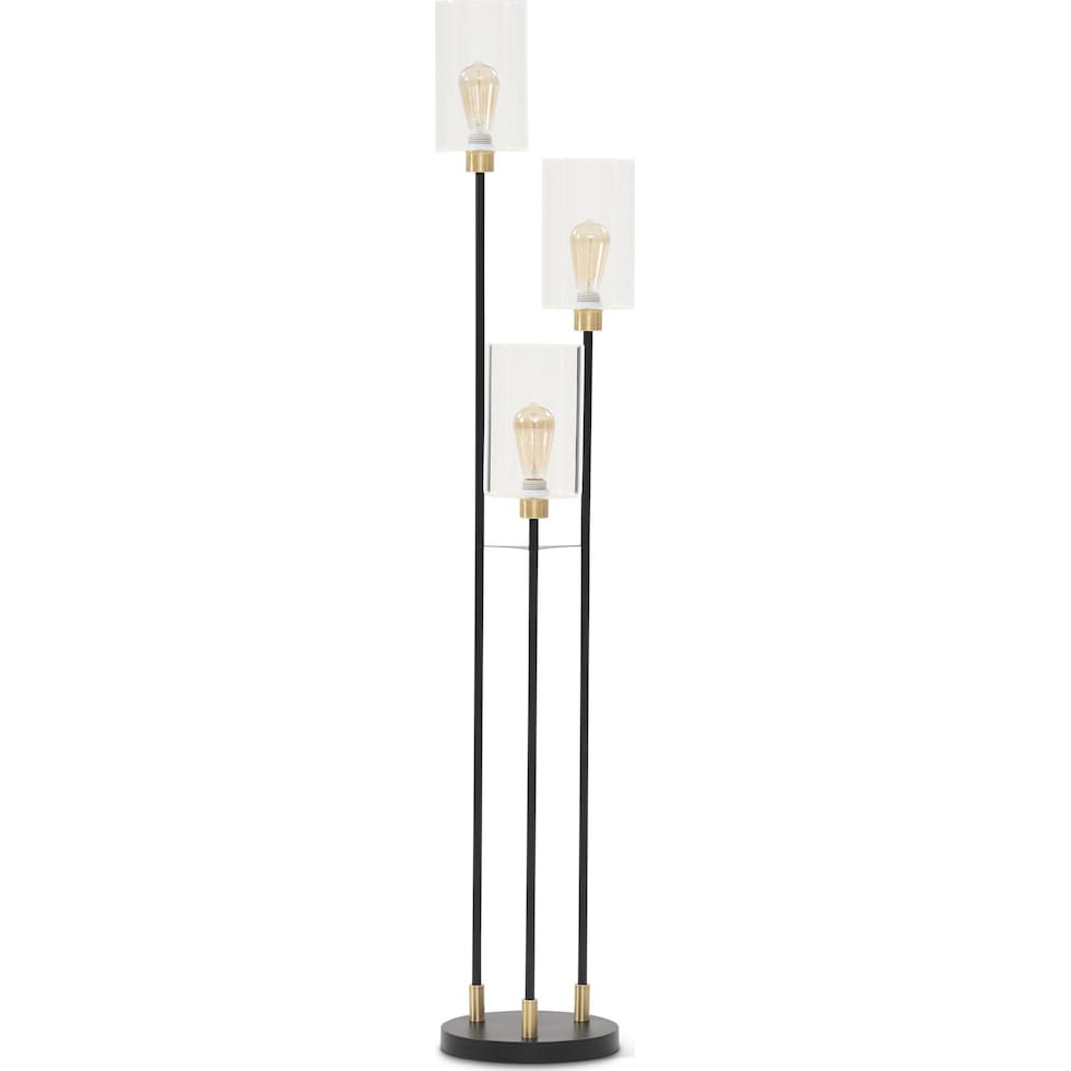 kylee black floor lamp   