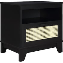 kylian black nightstand   