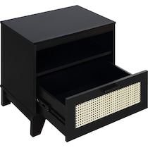 kylian black nightstand   