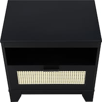 kylian black nightstand   